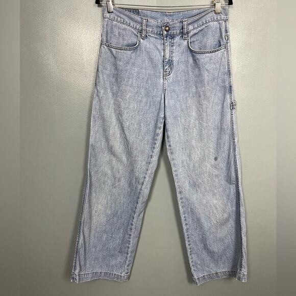 Vintage Levi’s Wide Leg Carpenter Hammer Loop Light Denim - Picture 1 of 15